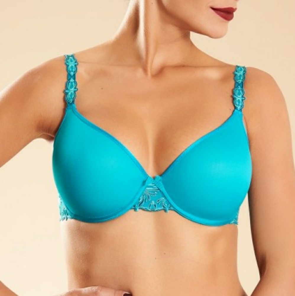 Champs Elysées Smooth bra 32D blue NWT